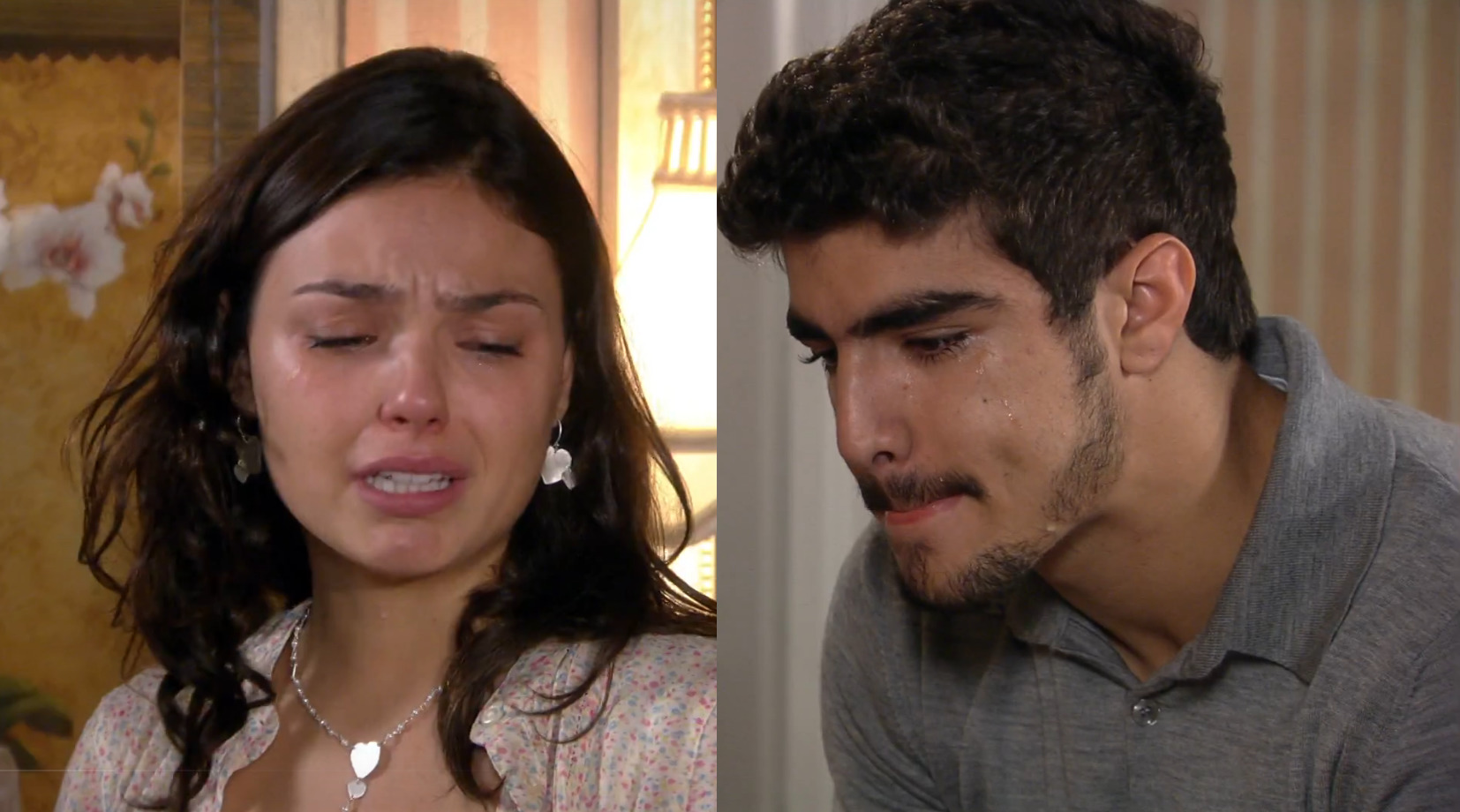 Edgar (Caio Castro) e Marcela (Isis Valverde) em Ti-ti-ti