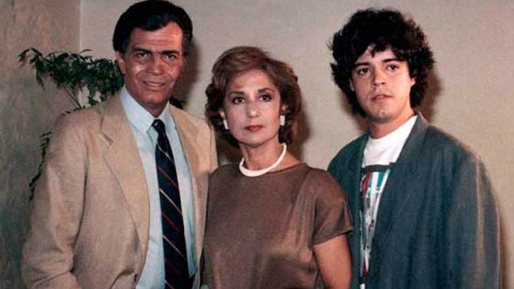Tarcísio Meira, Eva Wilma e Felipe Camargo em Roda de Fogo