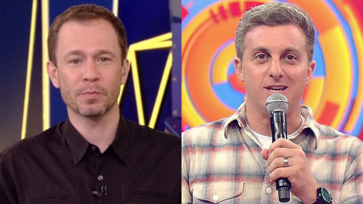 Tiago Leifert e Luciano Huck (Reprodução/Montagem Observatório da TV)