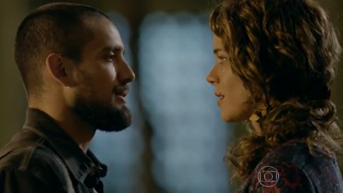 Vicente (Rafael Cardoso) e Cristina (Leandra Leal) em Império (Reprodução/Globo)
