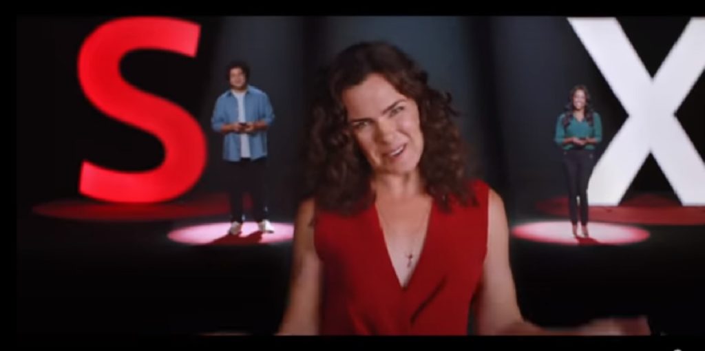 Ana Paula Arósio em campanha do Santander