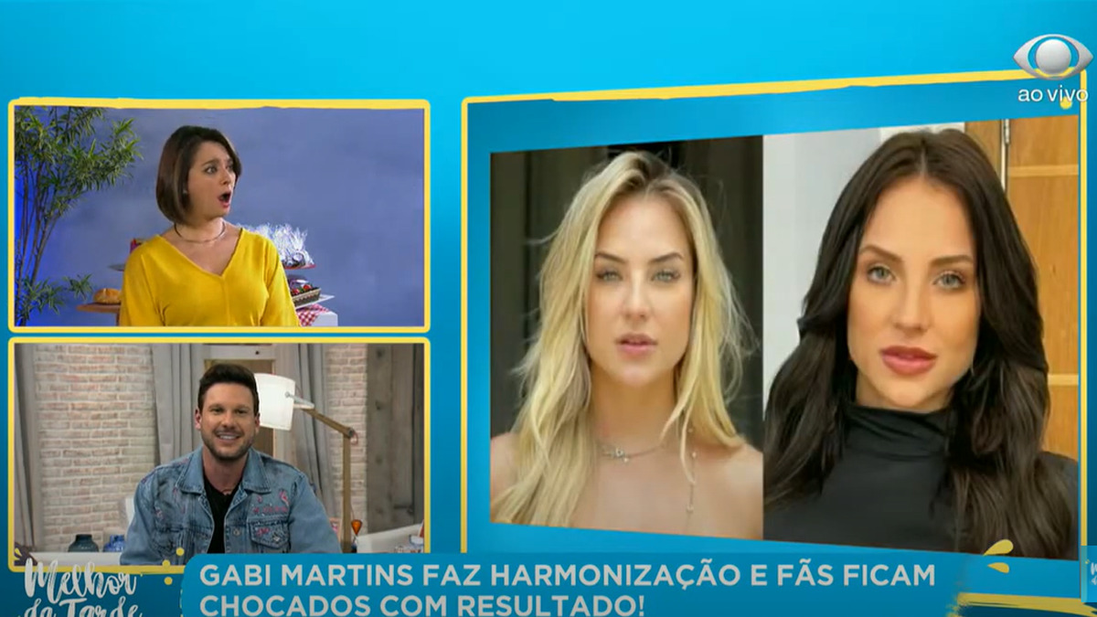 Cátia Fonseca fica chocada com mudança de ex-BBB (Reprodução/Band)