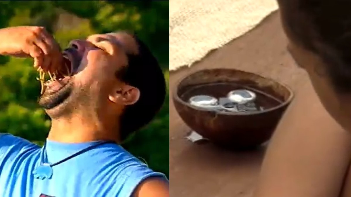 Minhoca com macarrão e Olho de Cabra