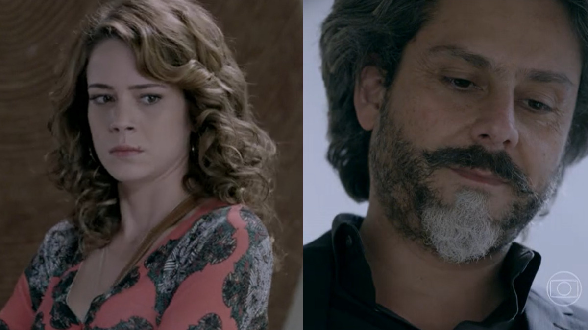 Cristina (Leandra Leal) e José Alfredo (Alexandre Nero) em Império (Reprodução/Globo)