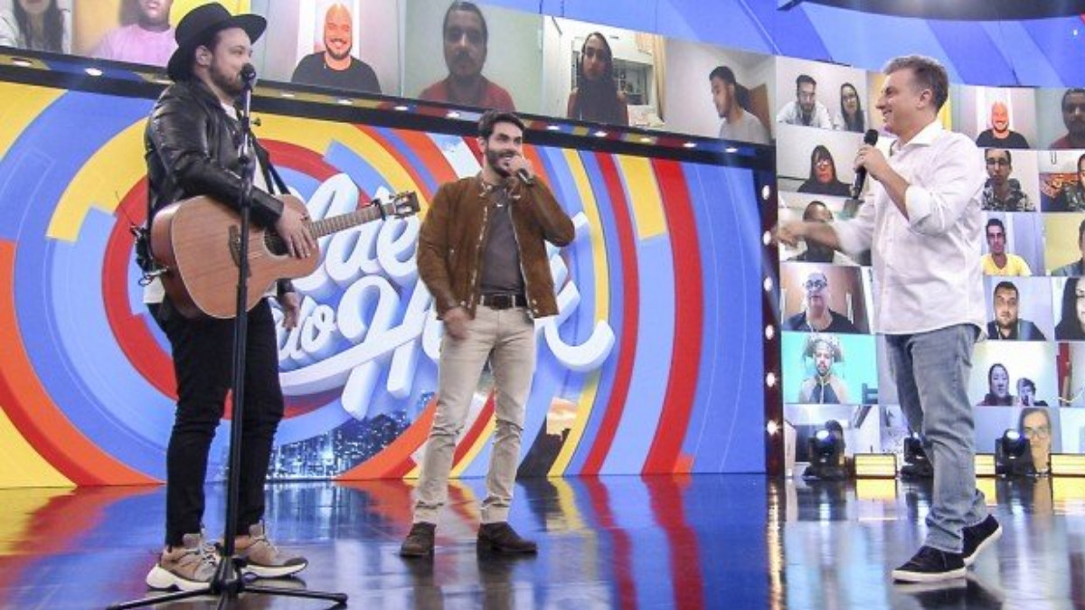 Israel e Rodolffo participam do Caldeirão do Huck (Divulgação)