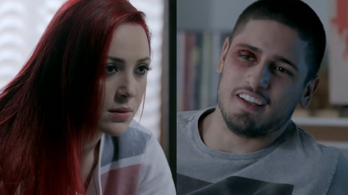Du (Josie Pessoa) e João Lucas (Daniel Rocha) em Império (Reprodução/Globo)