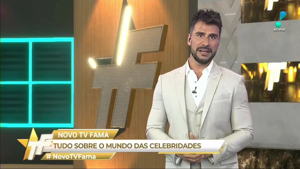 Julio Rocha durante apresentação do TV Fama, na RedeTV! (Reprodução: RedeTV!)