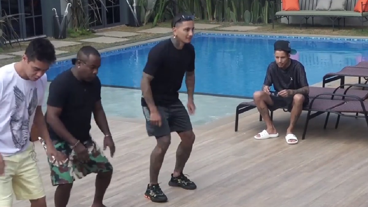 Fábio, Pimpolho, Matheus e Dynho no Power Couple