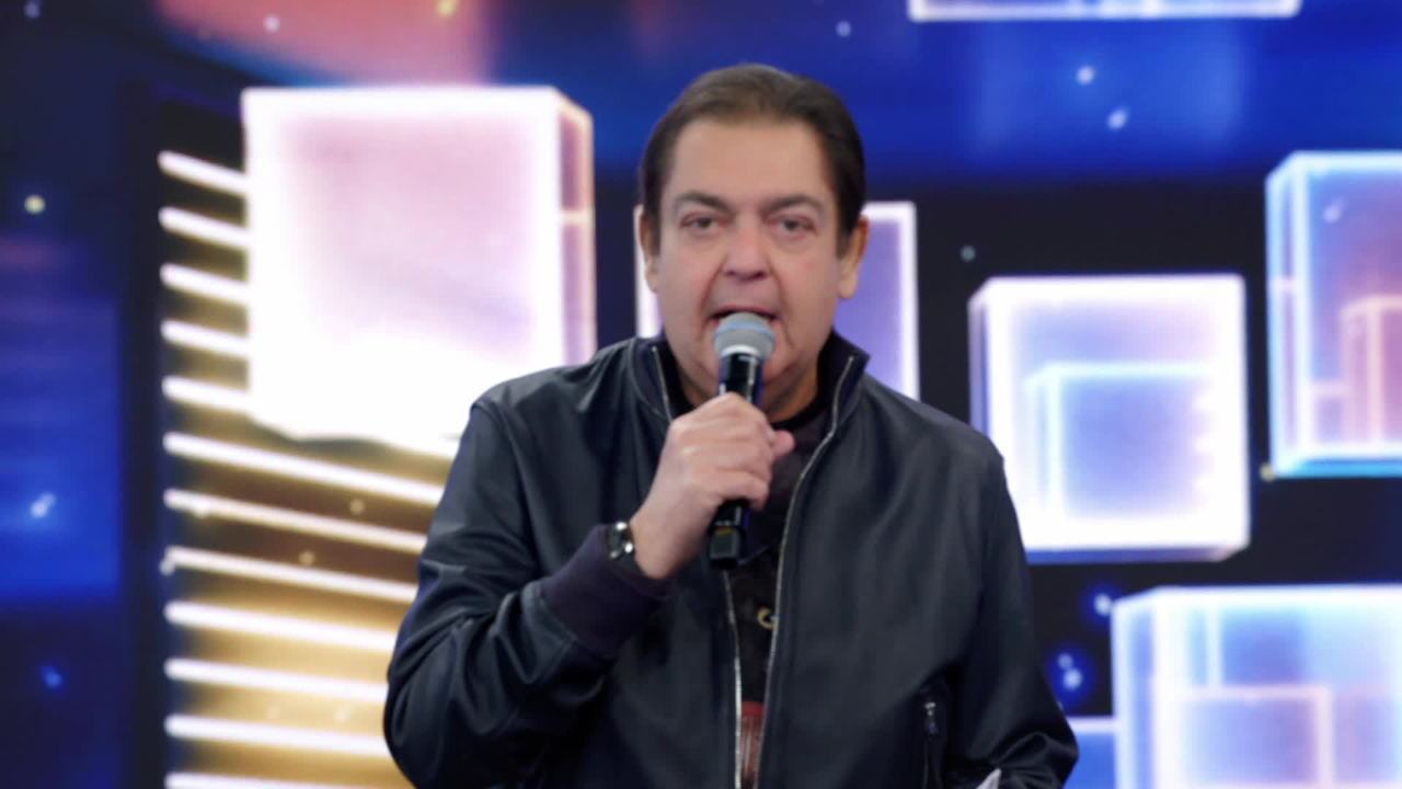 Fausto Silva no Domingão do Faustão