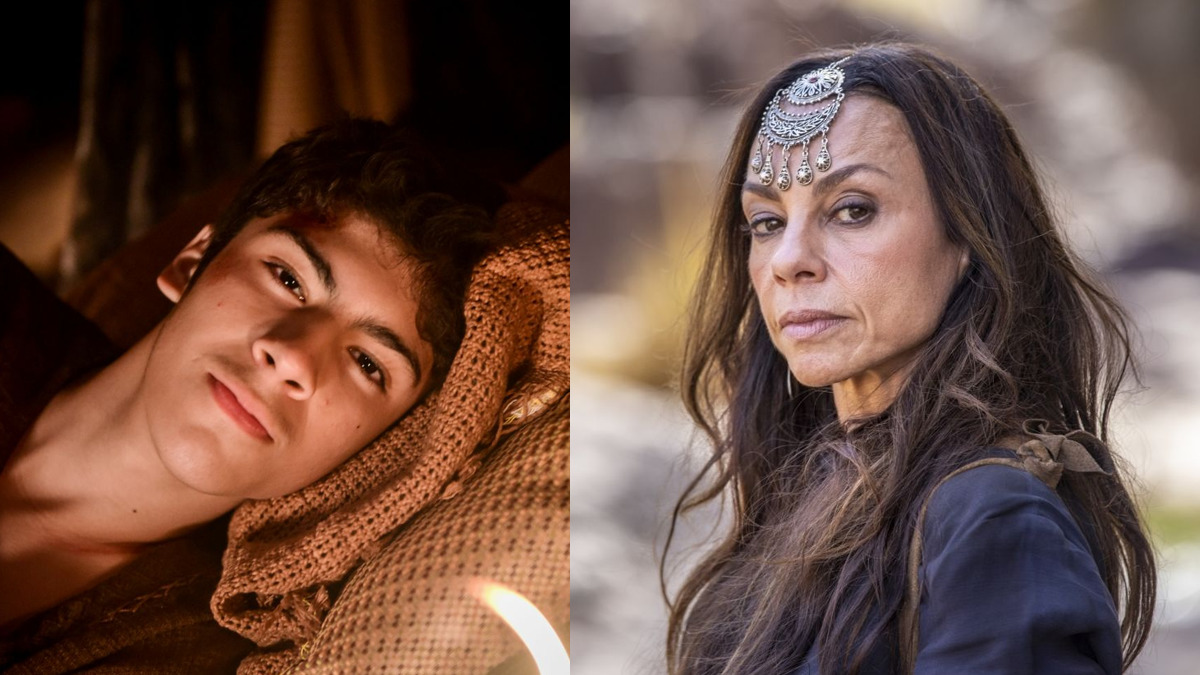 Ismael (Henrique Camargo) e Adália (Carla Marins) em Gênesis (Reprodução/Record TV)