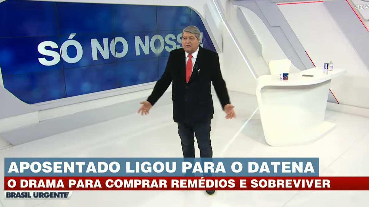José Luiz Datena no Brasil Urgente (Reprodução/Band)