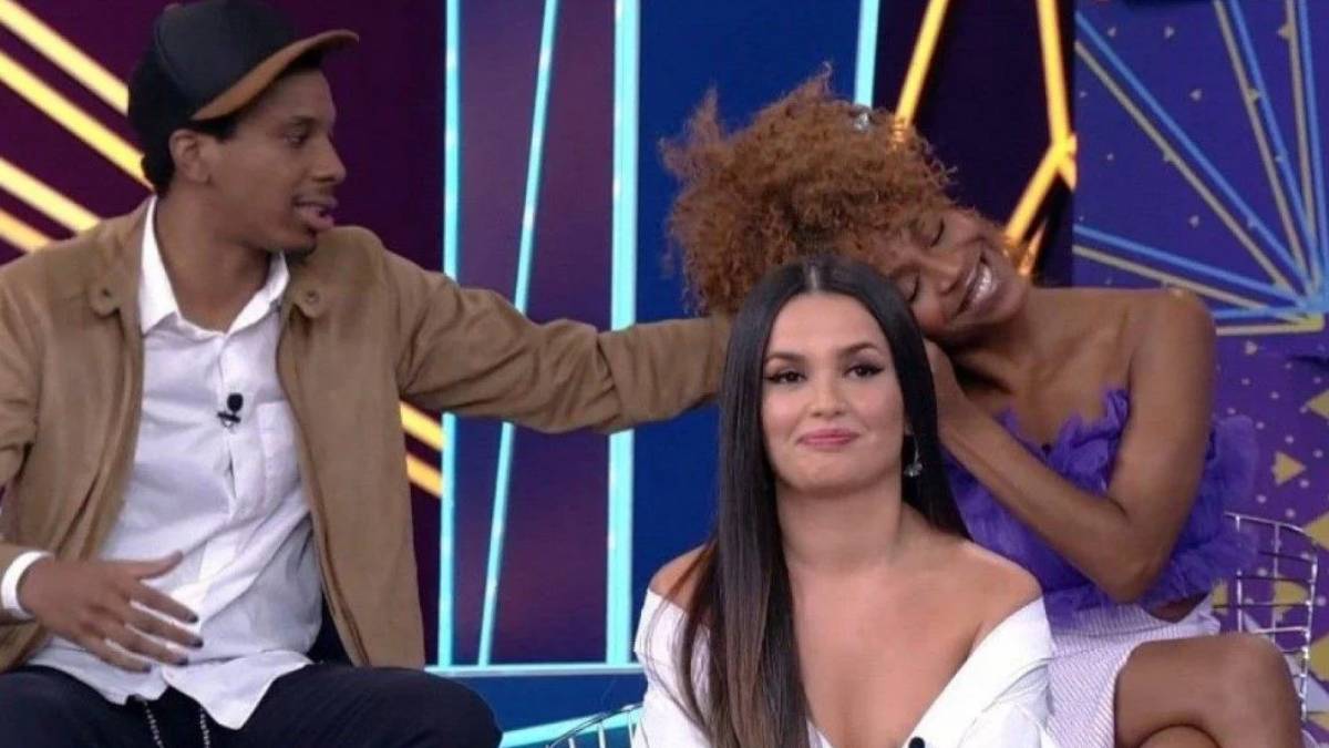 Lucas Penteado, Karol Conká e Juliette em A Eliminação