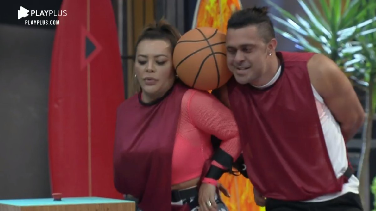 Márcia Fellipe e Rod Bala cumprem a Prova dos Casais no Power Couple