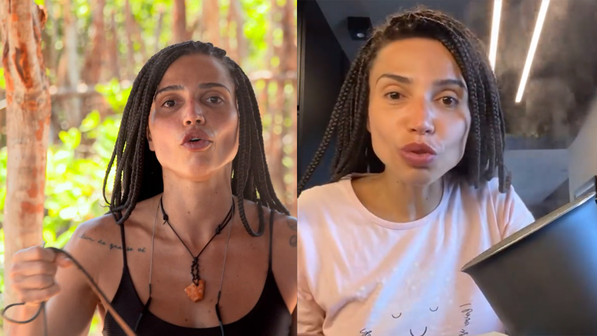 Paula Amorim durante e após o No Limite