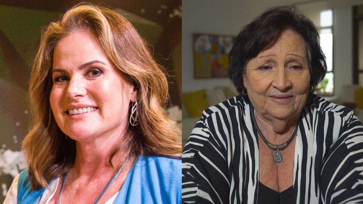 Renata Ceribelli e Dona Déa no Fantástico