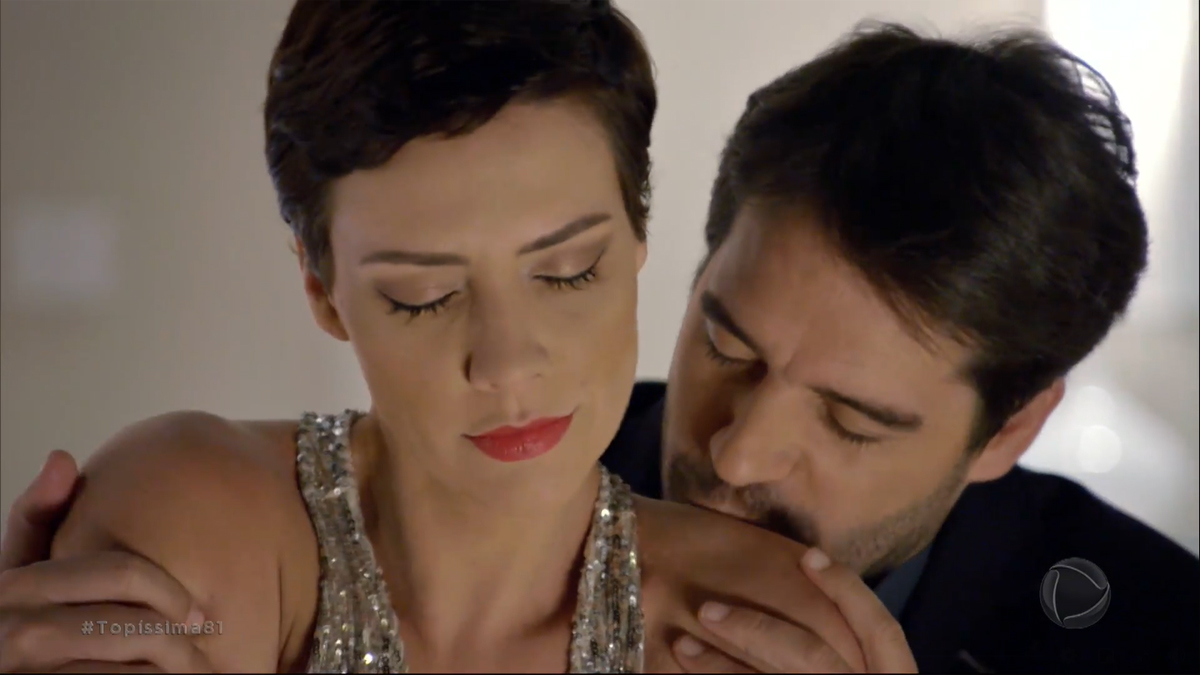 Sophia (Camila Rodrigues) e Lima (Guilherme Winter) em Topíssima