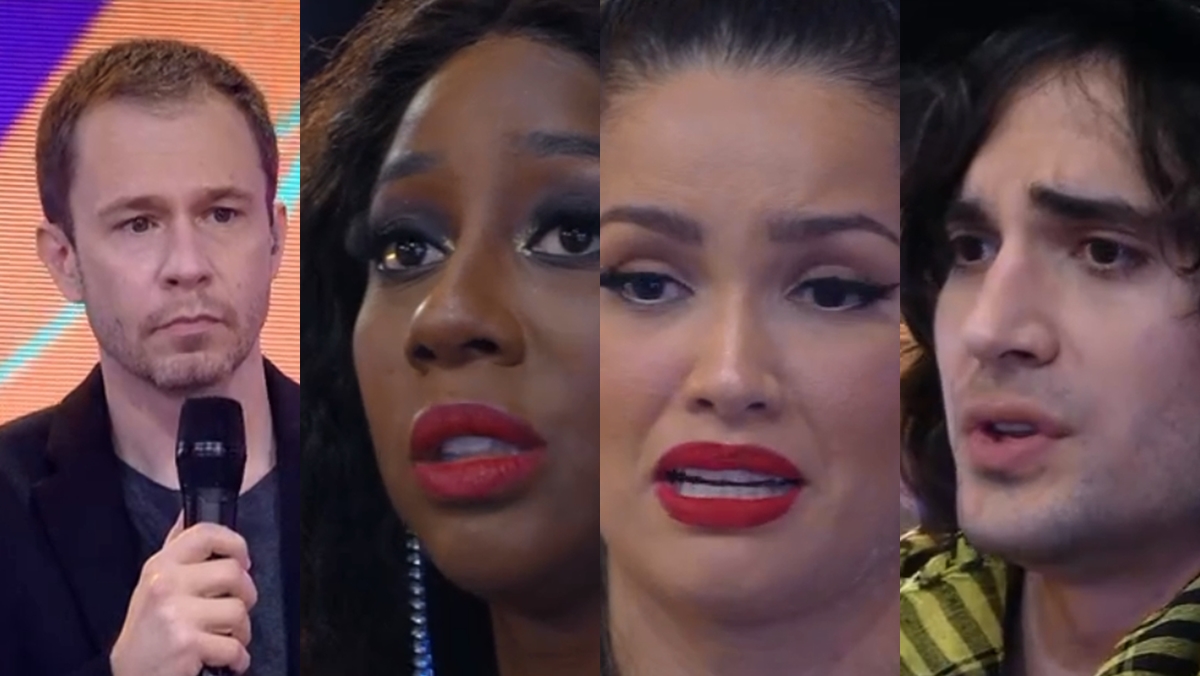 Tiago Leifert, Camilla de Lucas, Juliette e Fiuk (Reprodução: Globo)