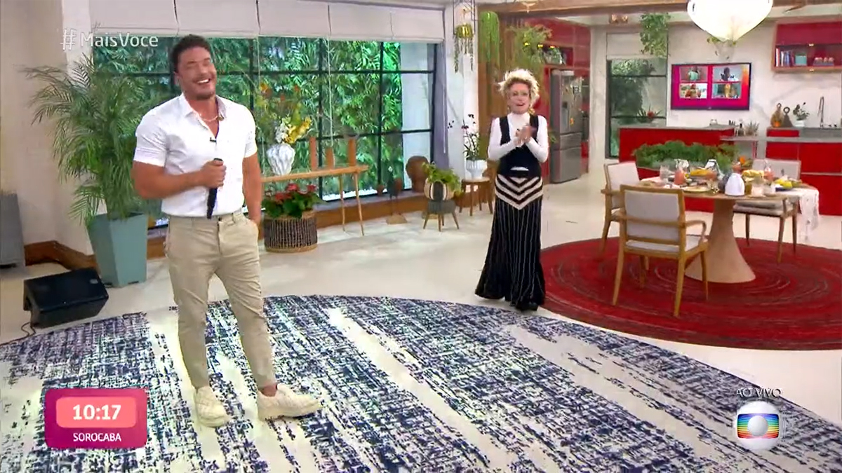 Wesley Safadão e Ana Maria Braga no Mais Você
