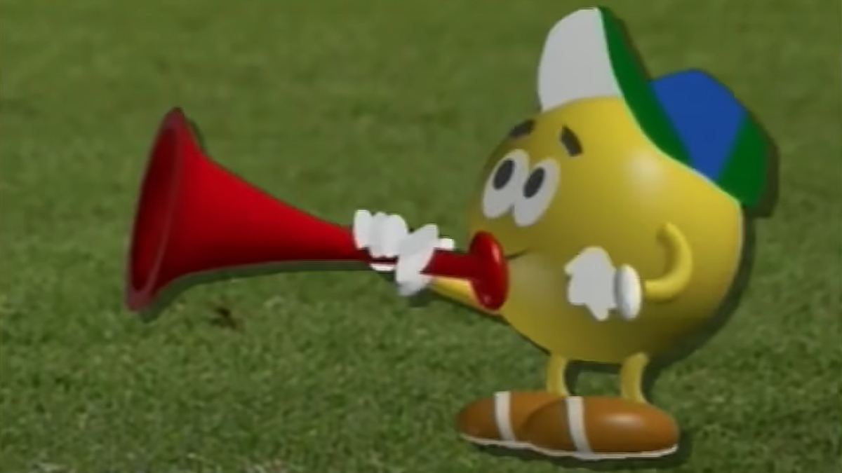 Amarelinho, mascote do SBT nas Copas de 1990, 1994 e 1998