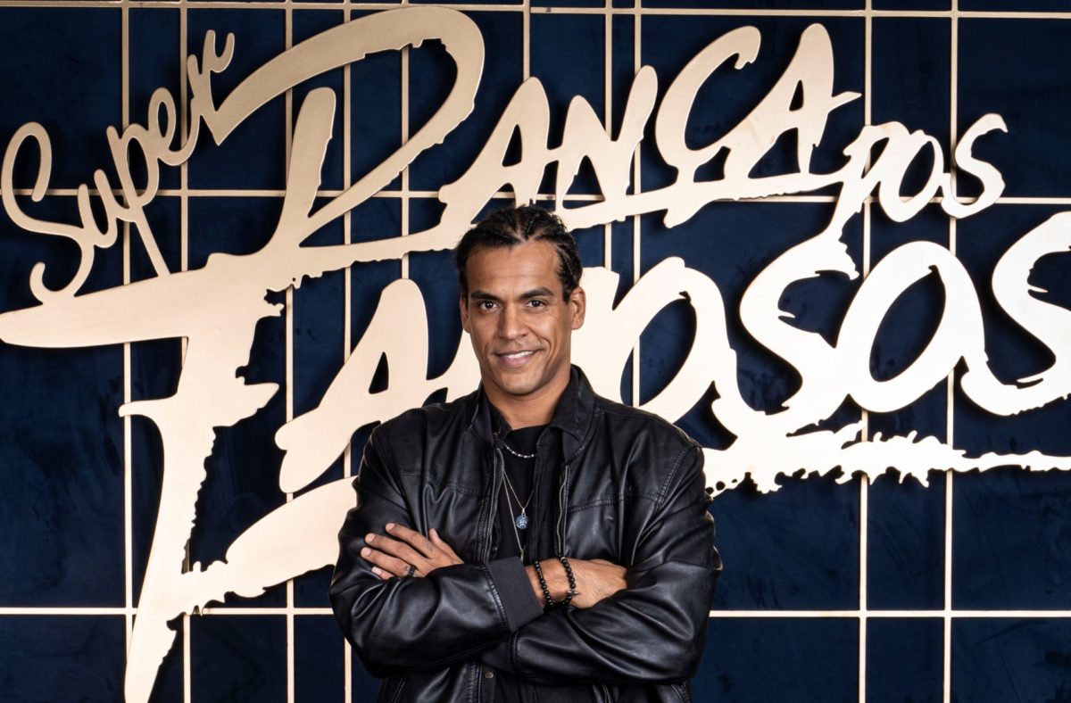 Marcello Melo Jr. nos bastidores do Domingão do Faustão (Divulgação/Rede Globo)