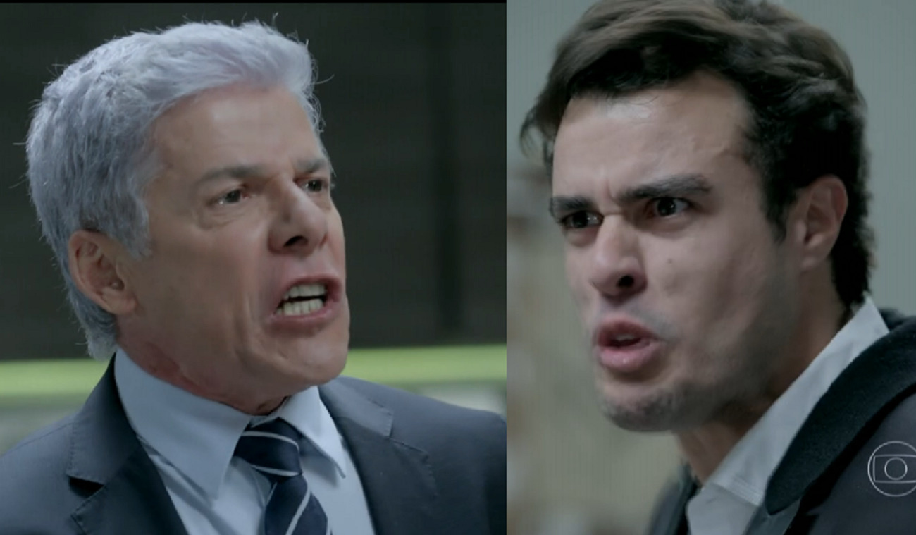 Enrico (Joaquim Lopes) e Claudio (José Mayer) em Império
