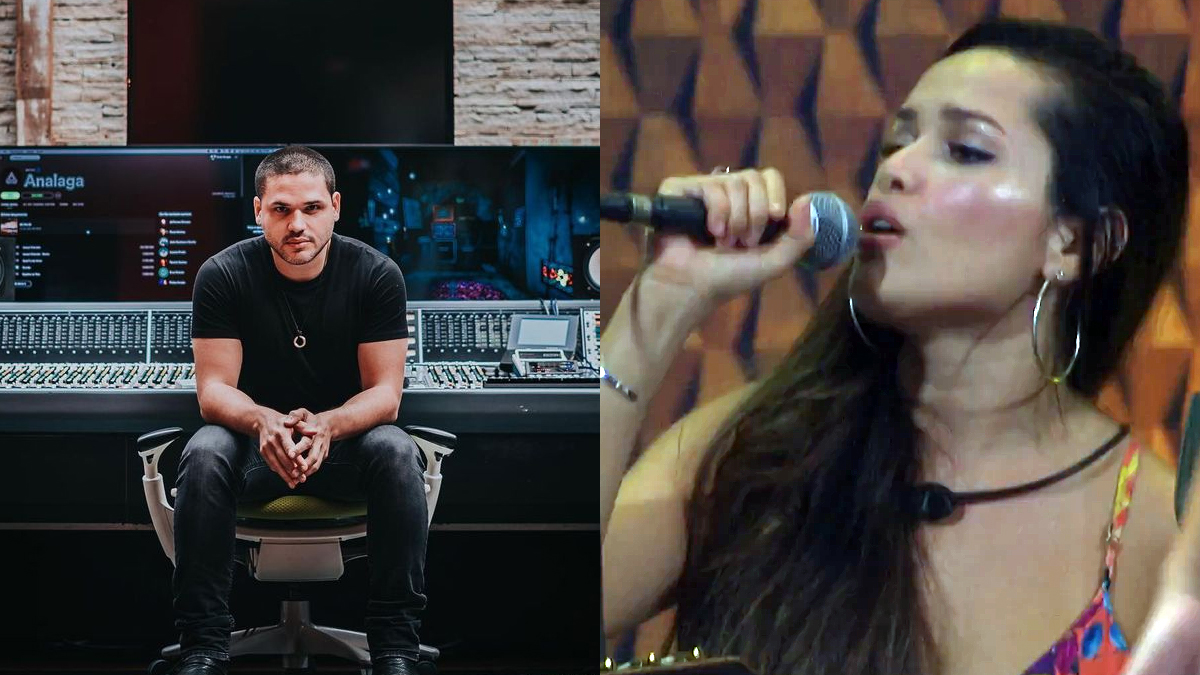 O produtor musical Dudu Borges e a sister Juliette Freire
