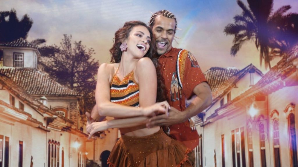Marcello Melo Jr. e Jaqueline Ciocci na Super Dança dos Famosos (Divulgação / Globo)