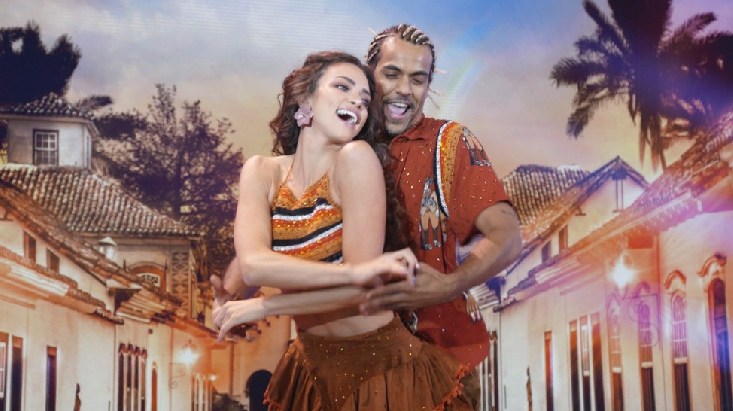 Marcello Melo Jr. e Jaqueline Ciocci na Super Dança dos Famosos (Divulgação / Globo)