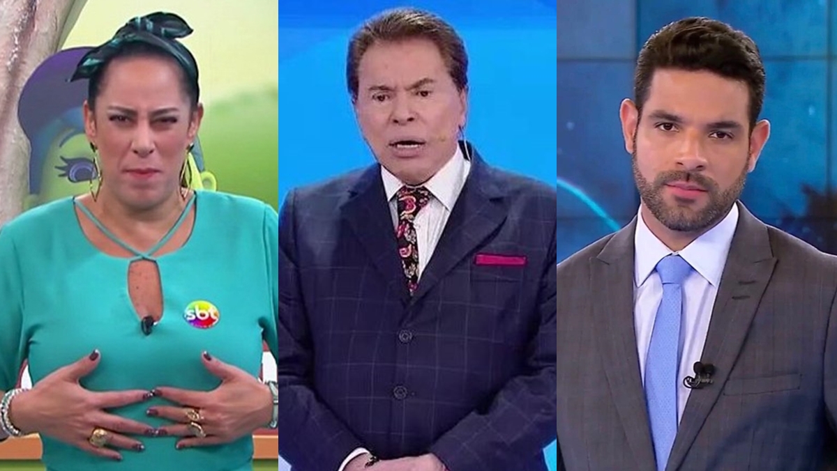 Silvia Abravanel, Silvio Santos e Darlisson Dutra (Reprodução/Montagem Observatório da TV)