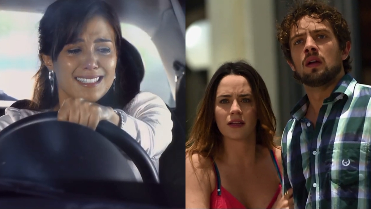 Marjorie Estiano (Manu), Ana (Fernanda Vasconcellos) e Rafael Cardoso (Rodrigo) em cena de A Vida da Gente (Reprodução: Globo)