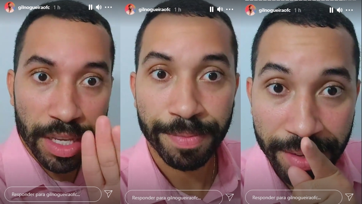 Gil do Vigor fez stories no Instagram informando que não adiará seu PhD (Reprodução: Instagram)