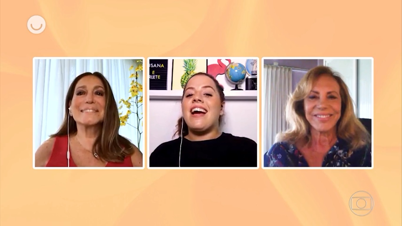 Susana Vieira, Tati Machado e Arlete Salles no É de Casa