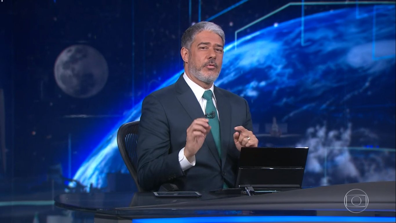 O apresentador William Bonner (Reprodução / Twitter)