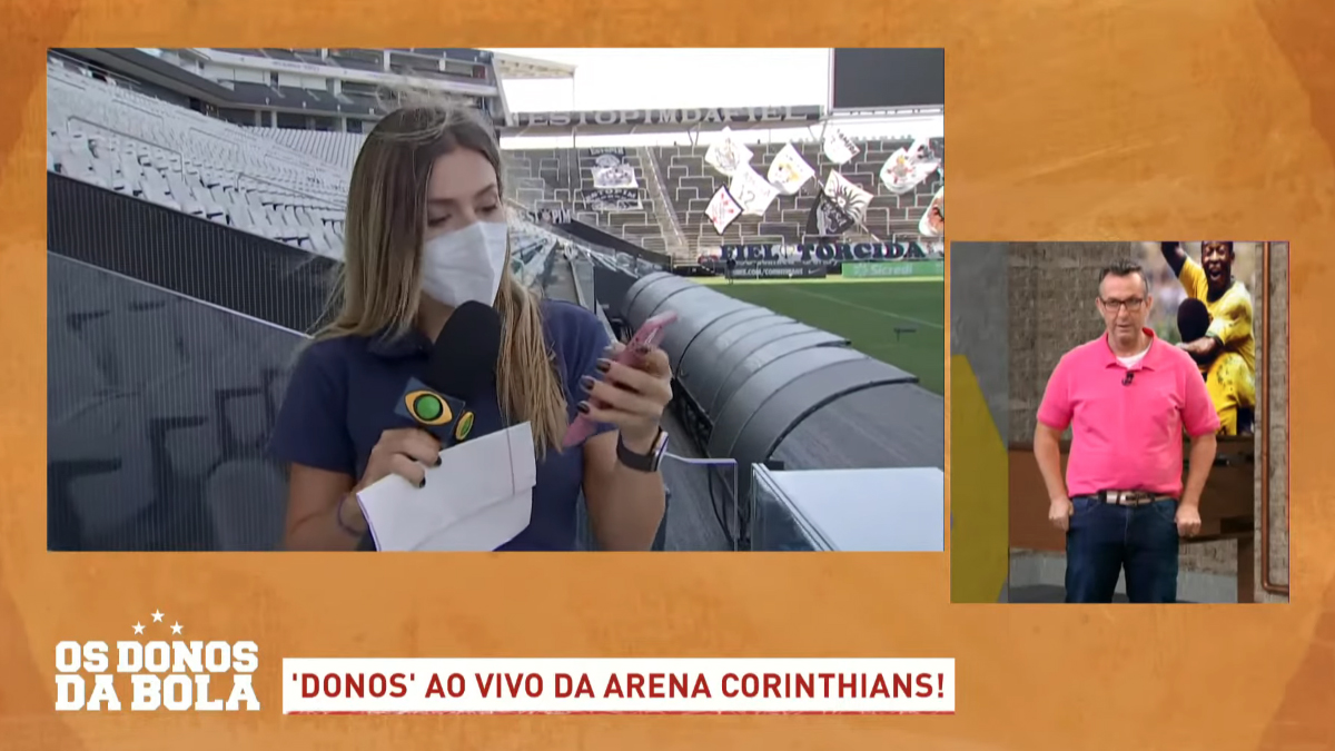 Neto pede para telespectadores pedirem repórter Yara Fantoni em namoro