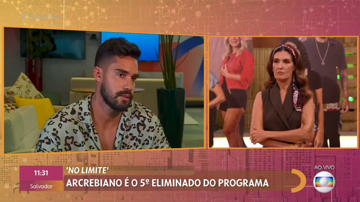 Arcrebiano e Fátima Bernardes no Encontro