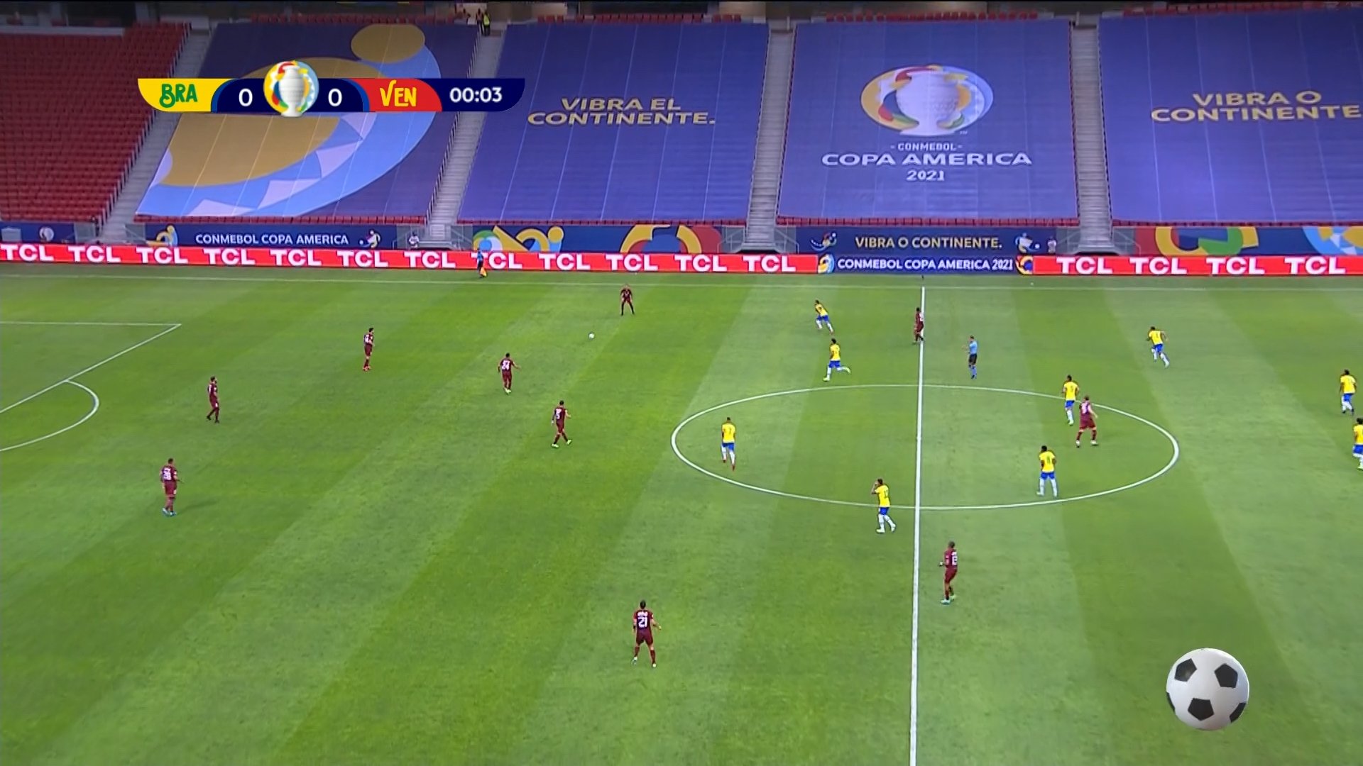 Brasil e Venezuela na Copa América