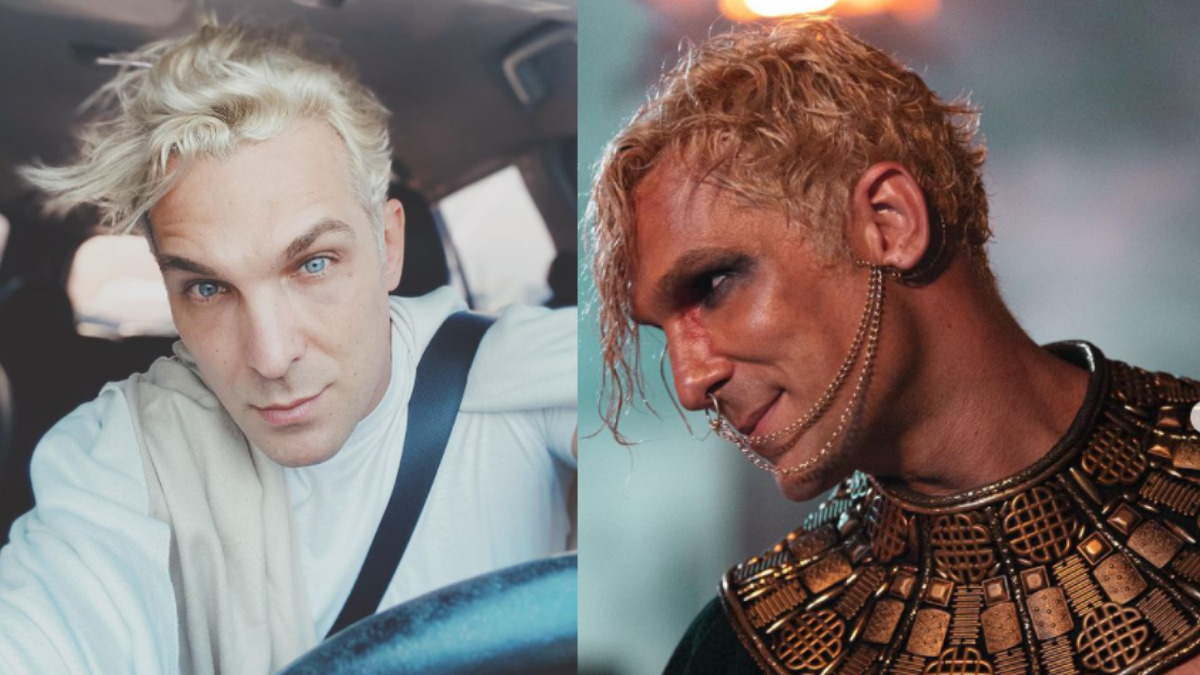 Igor Rickli vive Lúcifer em Gênesis (Reprodução/Instagram)