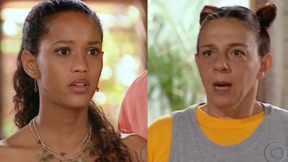 Preta (Taís Araújo) e Edilásia (Rosi Campos) em Da Cor do Pecado (Reprodução/Globo)