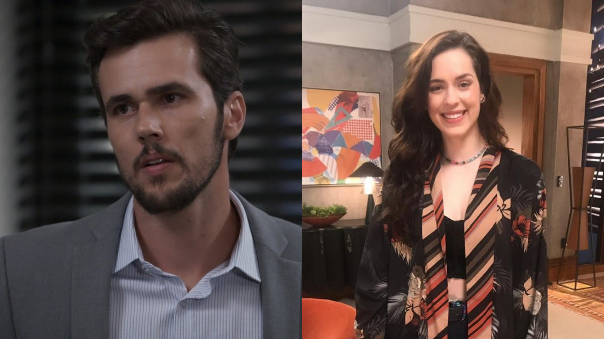 Rafael (Bruno Ferrari) e Júlia (Sophia Abrahão) em Salve-se Quem Puder (Reprodução/Globo)