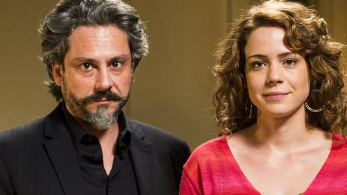José Alfredo (Alexandre Nero) e Cristina (Leandra Leal) em Império (Reprodução/Globo)