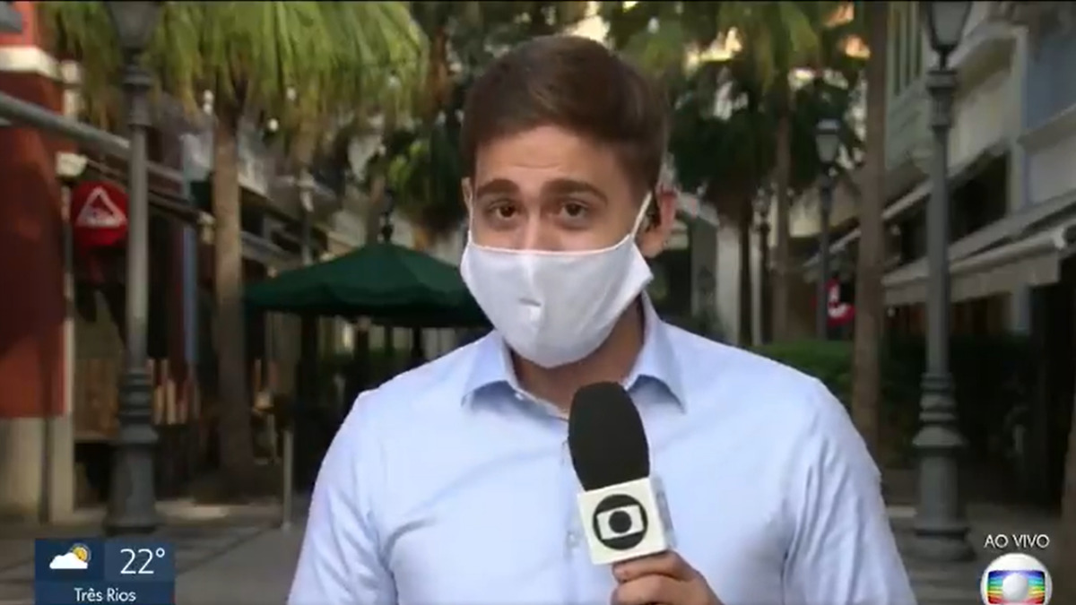 O repórter Erick Rianelli (Reprodução/Globo)