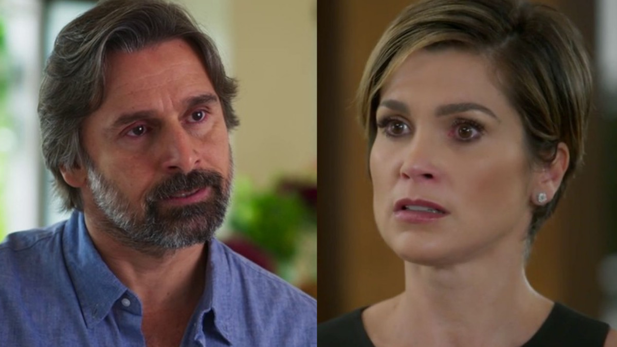 Mário (Murilo Rosa) e Helena (Flávia Alessandra) em Salve-se Quem Puder (Reprodução/Globo)