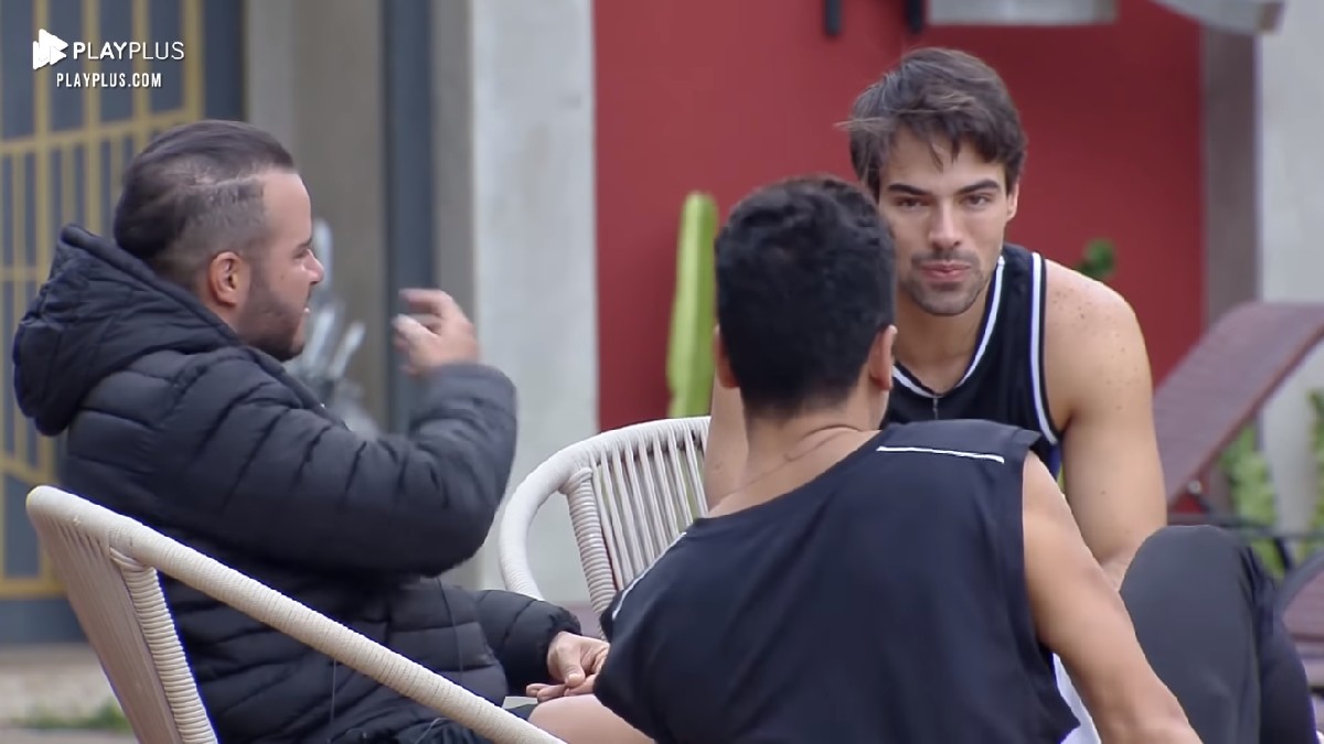 Filipe, Leandro e Fábio no Power Couple