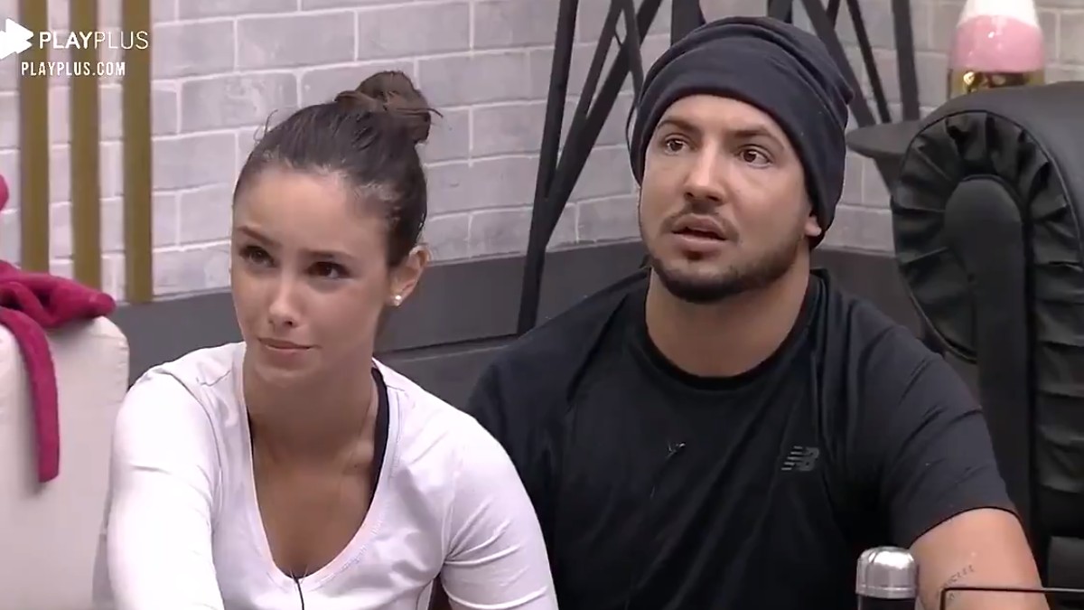 Geórgia e Thiago no Power Couple (Reprodução/PlayPlus)