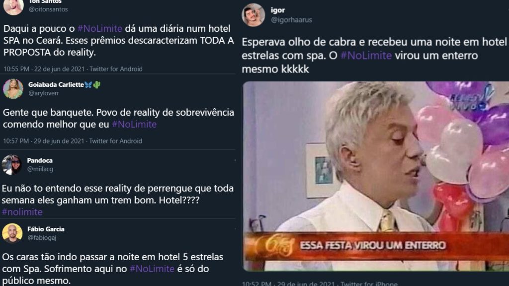 Internautas criticam o No Limite