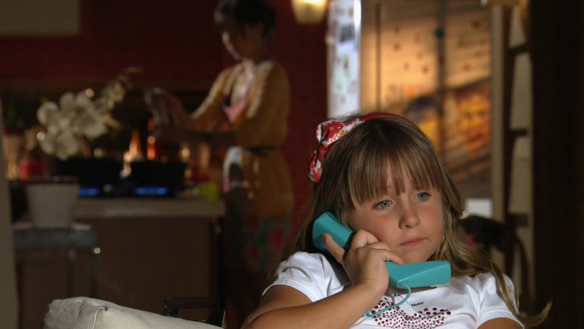 Júlia (Jesuela Moro) em A Vida da Gente
