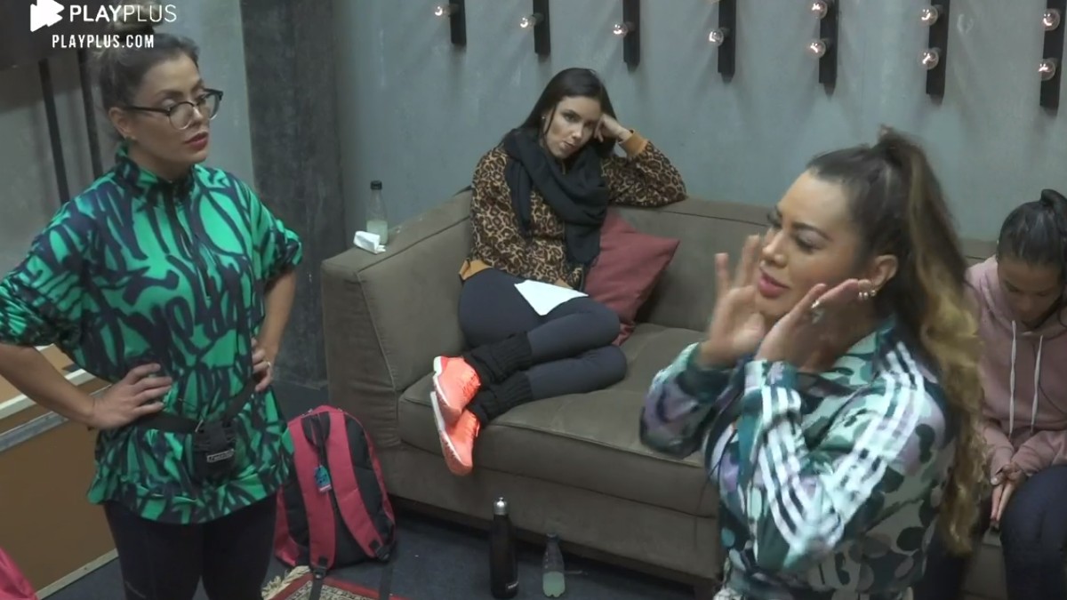 Li Martins e Márcia Fellipe no Power Couple (Reprodução PlayPlus)