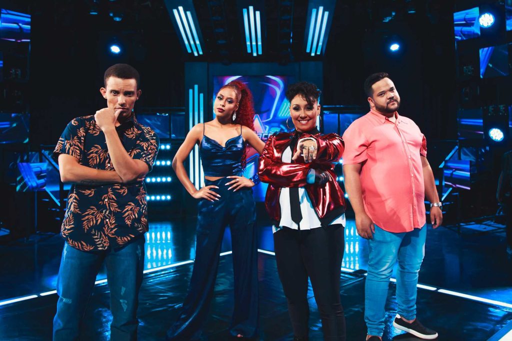 Lukas Hipólito, Viviane Leitão, Teka Balluthy e Lucca Rodrigues