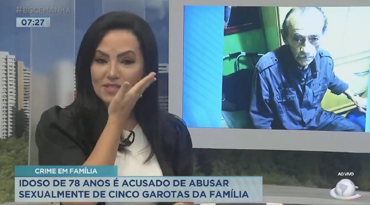 Luciana Ribeiro durante o Balanço Geral Manhã