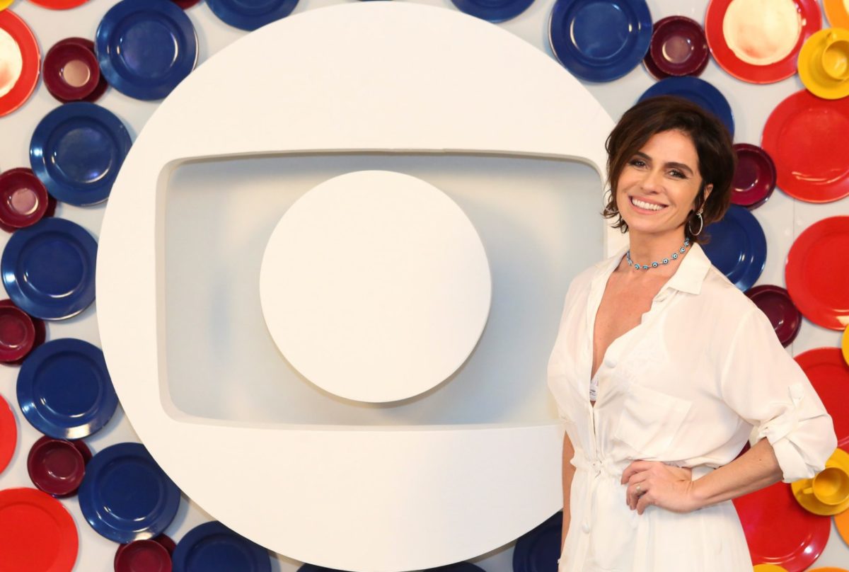 Giovanna Antonelli nos bastidores da Globo (Divulgação)